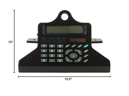 Dexas Clipcase Calculator Storage Clipboard, Black
