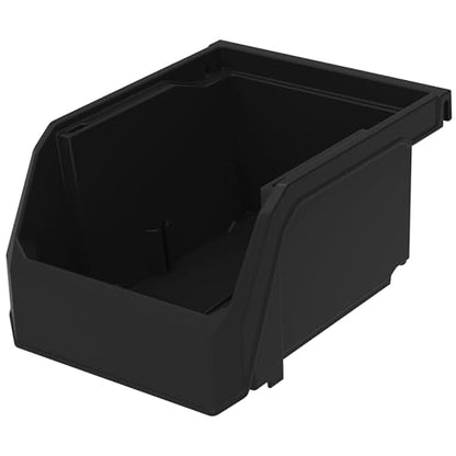 ReadySpace Extra-Small Stackable Plastic Storage Bins, 12-Pack, Black - color: Black, size: Extra-Small, 12-Pack