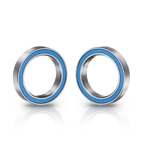 uxcell 8 Pcs 6803-2RS Deep Groove Micro Bearing, 17x26x5mm Chrome Steel - size: 6803-2RS