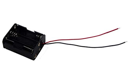 (Pack of 3 6 AA Battery Holder, 9v AA Battery Holder with Leads