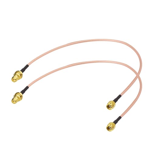 Superbat RP-SMA Female to RP-SMA Male RG316D Extension Cable 12inch 2-Pack - size: 1 ft