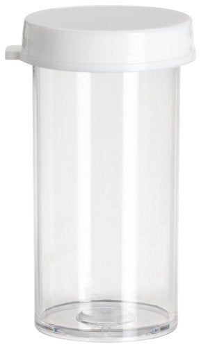 Bel-Art Snap Cap Styrene Vials; 5 dram (19ml), PE Cap (Pack of 144) (F17575-0005) - size: 5 Dram (Pack of 144)