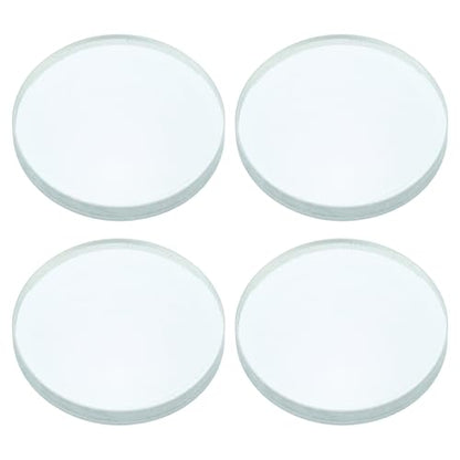 PATIKIL Concave Lens, 75mm Focal Length 30mm (1.18") Diameter Round Glass Magnifying Telescope Lens Trial Set Ground Edge for Lab Physics Class Optics, 4 Pcs - size: -75mm FL, 30mm Dia.