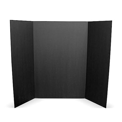 Flipside Products 36” x 48” Foam Project Boards for Presentations, Science Fair, School Projects, Event Displays and Trifold Picture Board - Total Black 3/16'' Thick - 3 Pack - color: Total Black, style: 3 Pack