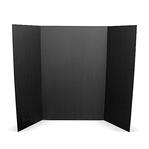 Flipside Products 36” x 48” Foam Project Boards for Presentations, Science Fair, School Projects, Event Displays and Trifold Picture Board - Total Black 3/16'' Thick - 10 Pack - color: Total Black, style: 10 Pack