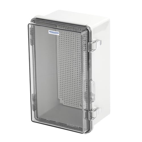 Mollom Transparent Cover Outdoor Junction Box (10.2x6.3x5.1In) - size: 10.2x6.3x5.1"