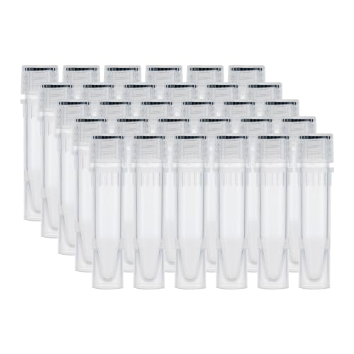 1.5ml Cryovials, O-Ring Caps, Clear Cryotubes, Bag of 50 - color: Clear, size: 1.5ml