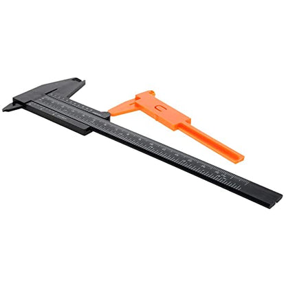 Utoolmart Vernier Caliper Set, Double Scale, Plastic Caliper Measuring Tool for Precision Measurements Outside Inside Depth - size: 80/150mm Black