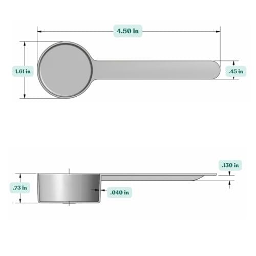4 Teaspoon (20 mL) Long Handle Plastic Measuring Spoon for Coffee, Protein Powder, Pet Food, Spices, Grains, Dry Goods – Food-Grade BPA-Free (Pack of 25) - size: 20 mL | 4 Teaspoon