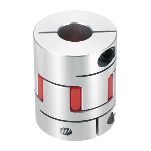 MECCANIXITY Aluminum Shaft Coupling 9mm to 16mm Flexible Spider Coupling L50mm x D40mm Coupler Jaw Spider Shaft Joint Connector for 3D Printers DIY Encoder CNC Router Milling Machine - size: D40mm Fit 9mm to 16mm