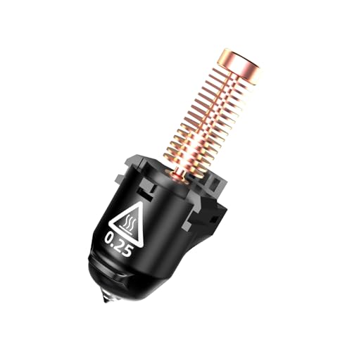 FLASHFORGE Adventurer 5M Series 3D Printer Nozzle Assembly, 3S Quick-Detachable Nozzle, Max 280℃ High Temperature & High Flow 32mm³/s Nozzle for AD5M/5M Pro 3D Printers (0.25mm for AD5M Series) - style: 0.25mm for AD5M Series