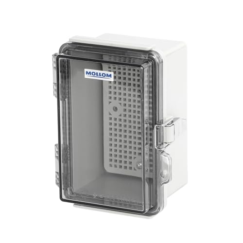 Mollom Transparent Cover Outdoor Junction Box (5.9x3.9x3.5In) - size: 5.9x3.9x3.5"