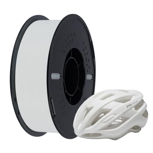 Kingroon PA6 Nylon 3D Printer Filament 1.75mm, 1kg White Filament, High Strength Filament for Engineering Parts, Dimensional Accuracy +/- 0.03mm - color: 1kg White, size: Nylon