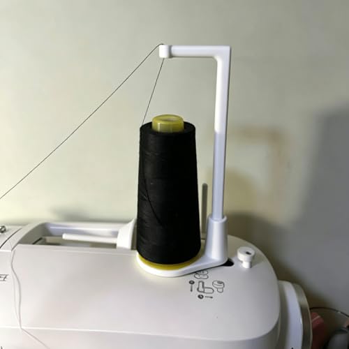 Sewing Machine Thread Stand, Vertical Spool Holder for Large Cones, Anti-Tangle Thread Guide, Universal Spool Pin for Home Sewing & Serger Machines