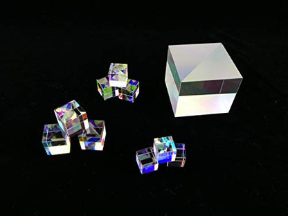 X-Cube RGB Prism Dispersion Prism for Physics and Decoration 1.33inX1.33inX1.33in(3.4x3.4x3.4cm)