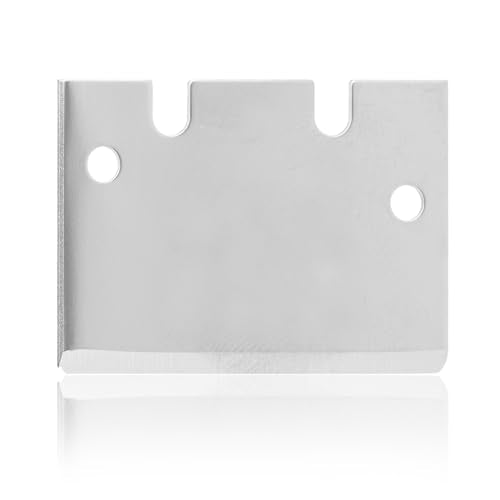 6pcs 3D Printer Scraper Blades with 12 Screws, SK5 Steel Sharp Cleaning Plate Scraper Blades Replacement 3D Printer Tools Accessories (Silver)