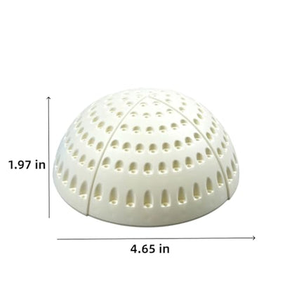 180 Holes Plastic Semi-Circular Dental Bur Holder, High/Low-Speed Drill Bits Disinfection Drill Box, Organizing Nail Drill Bits Dentistry Lab Tools(Without Tools) (White) - color: White