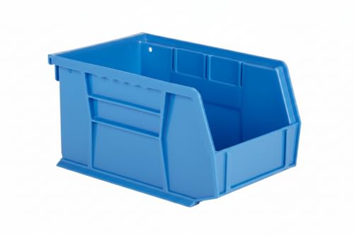 9.5" x 6" x 5" Plastic Stackable Storage Bin, Hudson Blue - color: Hudson Blue, size: 1 Pack