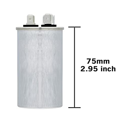 VEXUNGA 30uF 30 MFD 370VAC 440VAC 450VAC 50/60Hz CBB65 CBB65B C65R Run Start Capacitor for AC Unit Fan Motor Start or Pool Pump or Air Condenser Straight Cool - style: [V02] 30uF Round