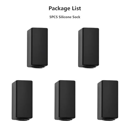 5PCS Silicone Sock for Elegoo Centauri Carbon, Heating Block Nozzle Protect Silicone Cover, High Temperature Resistance & Durable Silicion Sleeve for Centauri 3D Printer Parts Accessories - style: 5PCS Silicone Sock