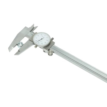 HFS 0-12 Inch Dial Caliper, ±0.001 Inch Accuracy, 4-Way Precision Measuring Tool for Inside, Outside, Depth and Step Measurements, Shockproof Design with Protective Storage Case - size: 0-12" Carbon Steel