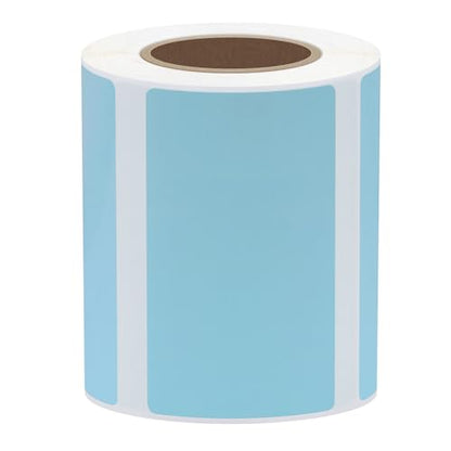 Hybsk Portable Printer Label Paper Multi-Purpose Tear Resistant Direct Thermal Labels Self-Adhesive Stickers Compatible with P50 Label Maker (Blue, 2 Rolls) - color: Blue, size: 2 Rolls
