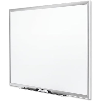 Quartet Magnetic Porcelain Whiteboard, 8' x 4' White Board, Premium, Duramax, Sliver Aluminum Frame (2548) - color: Silver, size: 96"W x 48"H