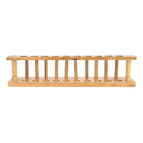 Test Tube Rack, Test Tubes with Rack Wooden Test Tube Stand, Lab Test Tube Stand for Home Lab Chemical Lovers Laboratory (6-Hole Wooden Test Tube Rack) (8-Hole Wooden Test Tube Rack) (10-Hole