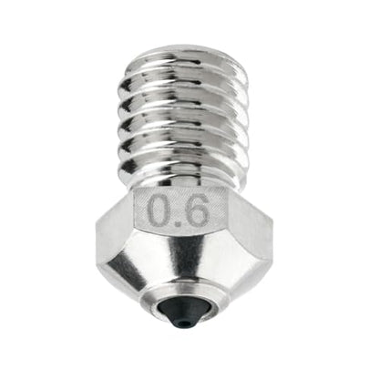 Diamond PCD Nozzle 0.6mm for E3D V6 Hotend, Prusa i3 MK3S / MINI, Anycubic i3 Mega/Kobra/Kobra Neo 3D Printer and More, Hardened High Precision, Nickel Plated Copper - size: Diamond PCD, style: 0.6mm Nickel Plated Copper