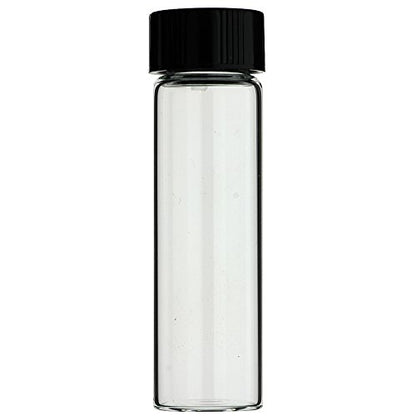 Made in USA 6 Pack 8 DRAM 30 ml 1 oz Clear Glass Vials with Phenolic Screw Caps (Storage Cosmetics Oils Perfumes Spices Specimen)