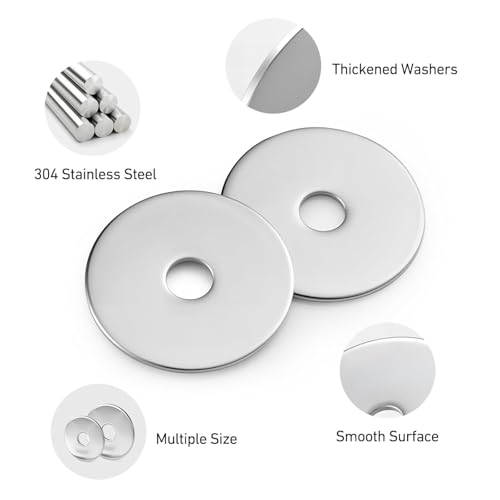 1500PCS M3 Flat Washers, 304 Stainless Steel 18-8, Thickened M3 Metric Washers for Screws and Bolts, 3.2mm ID x 7mm OD - color: Silver, size: M3