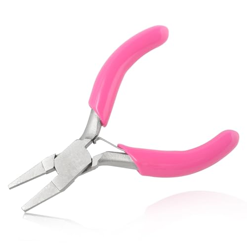 Mini Duckbill Pliers for Jewelry Making - Small Flat Nose Pliers, Slim Line Precision, Ideal for Beading Wire & Bending - style: Slim Line Flat Nose Pliers
