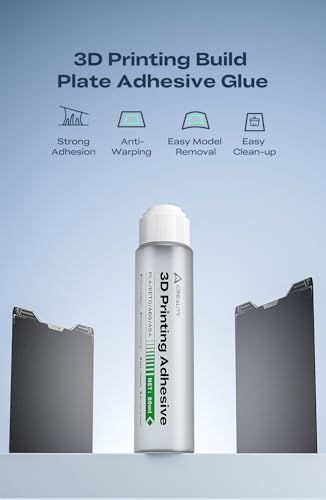 Creality 3D Printer Bed Adhesive 80ml, 3D Printer Glue for Hot Bed, Strong Anti-Warping for PLA/PETG/ABS/TPU, Various Build Plate, No Residue, Water-Soluble & Easy Clean, 80ml - style: Glue