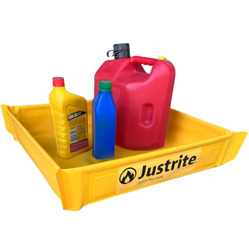 Justrite Collapsible Utility Tray, 18" x 18" x 4" - style: 18" x 18"
