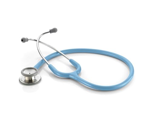 ADC Adscope 603 Diagnostic Clinician Stethoscope, AFD Tunable Technology - color: Metallic Ceil Blue