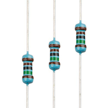 100pcs 1.5K ohm Resistor 1/4w (0.25 Watt) ±1% Tolerance Metal Film Fixed Resistor, Multiple Values of Resistance Optional - size: [E6P005] 1.5K ohm