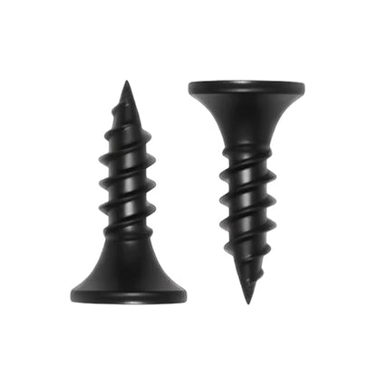 #6 x 1/2 Inch Drywall Screws Phillips Flat Head Black Oxide Screws 137 PCS, Wood Screws for Furniture Cabinet DIY - size: #6×1/2