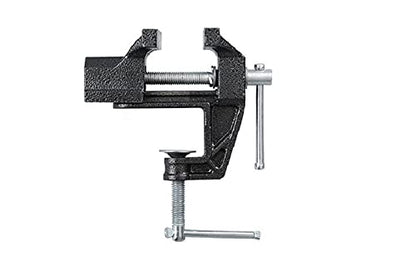 Mini Table Bench Vice Clamp for Jewelry Model Making DIY Repairs Modelling Painting and Crafting-Black (cast iron (32mm))