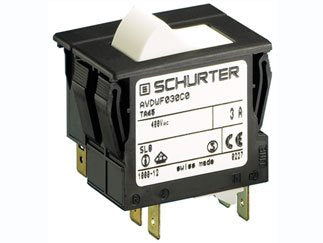SCHURTER 4430.1384 TA45 Series 60 V 5 A 2 Pole Panel Mount Rocker Circuit Braker - 1 item(s)