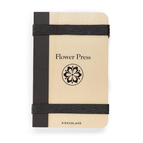 Kikkerland Field Flower Press – Pocket Journal for DIY Pressed & Preserved Flowers – Arts & Crafts Gift for Kids & Adults