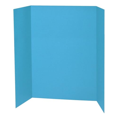 Pacon PAC3771-6 Corrugated Cardboard Presentation Board, 48-Inch x 36-Inch, Sky Blue, Pack of 6