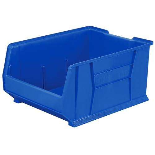 Akro-Mils 30289 Super-Size AkroBins Plastic Storage Bins, Space-Saving Stackable Bins for Garage, Classroom, Warehouse Organization, 24" L x 18" W x 12" H, Blue, 1-Pack - color: Blue, (1-Pack)