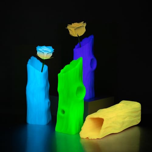 iSANMATE 3D Printer Filament Bundle, Glow in The Dark Filament Orange, Green, Blue, and Purple, PETG Filament 1.75 mm, Dimensional Accuracy +/- 0.03 mm, 1KG X 4 Pack - color: A- Color 4x1kg Petg Glow Orange, Green, Blue, and Purple