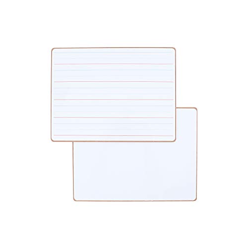 Magnetic Dry Erase White Board Lined Lapboard for Students 1 Pack 12" x 9"