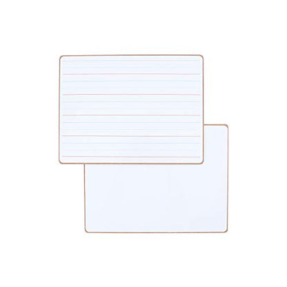 Magnetic Dry Erase White Board Lined Lapboard for Students 1 Pack 12" x 9"