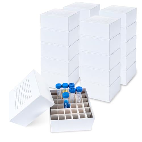 36-Place Cryo Boxes, 3 Inch Height, for 15ml Tubes, Case of 20 - size: 36-well