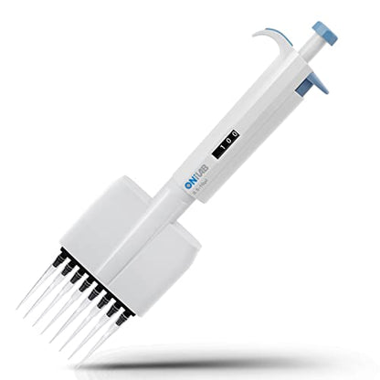 ONiLAB Lab Micropipette, 8-Channel Adjustable Volume Pipettor 0.5-10μL - size: 0.5-10μl, style: 8 channels