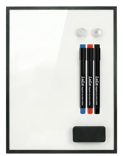 Magnetic Dry Erase Board, 12 x 16 Inch Portable Whiteboard - style: Black Stand + Planner