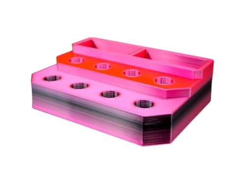 Slide Stand-14mm Eight Spaces with Segmented Storage (Black Rose) - color: Black Rose