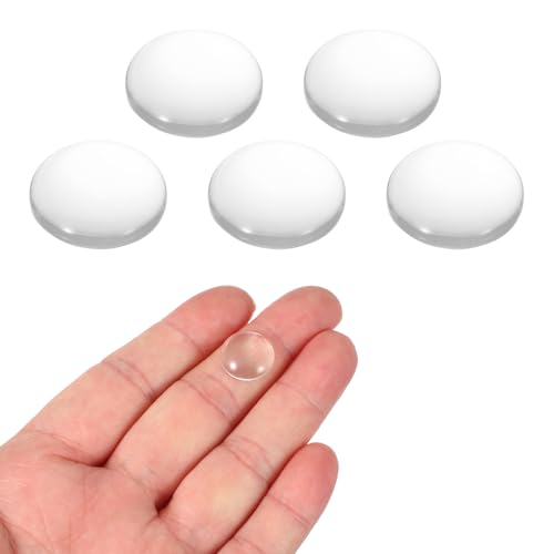 PATIKIL 5 Pack Convex Lens, 14mm OD 20mm Focal Length Optical Lenses - size: 14mm OD x 4.1mm H x 20mm Focal L